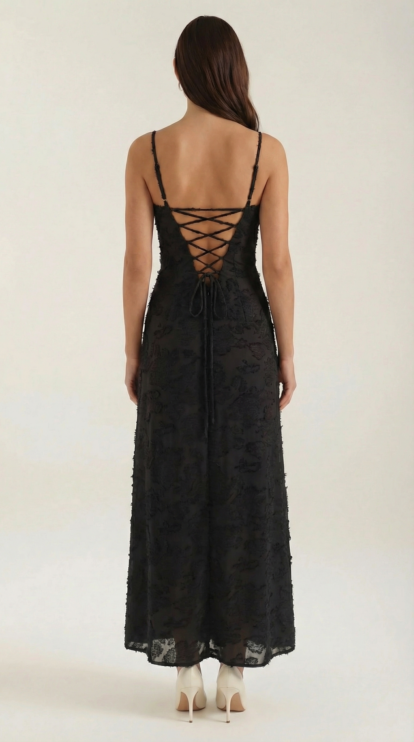 Romantic lace everyday maxi dress for women | Arabelle - 24