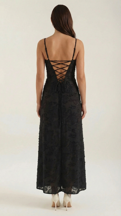 Romantic lace everyday maxi dress for women | Arabelle - 24