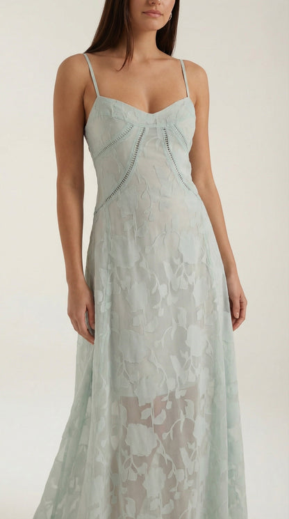 Romantic lace everyday maxi dress for women | Arabelle - 18