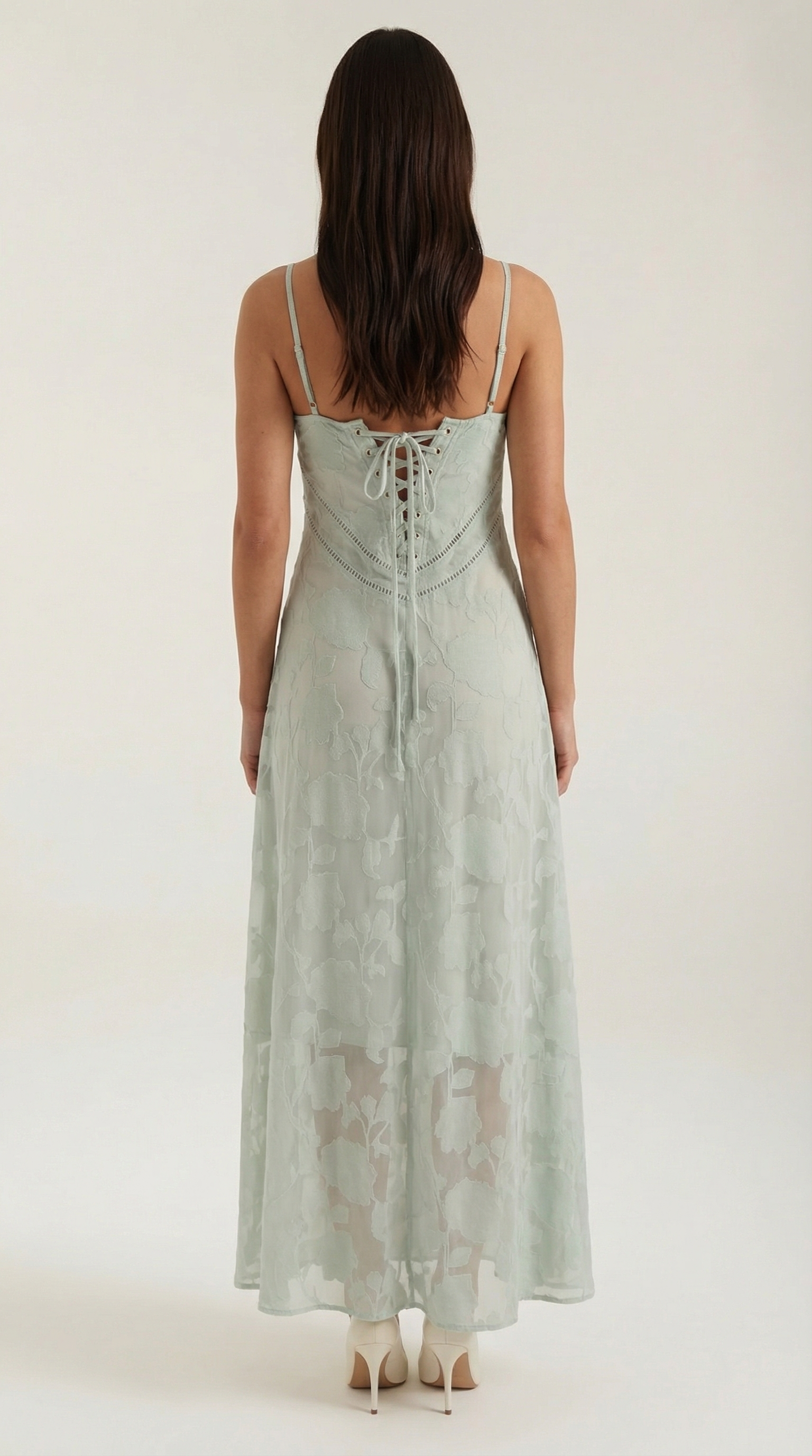 Romantic lace everyday maxi dress for women | Arabelle - 21