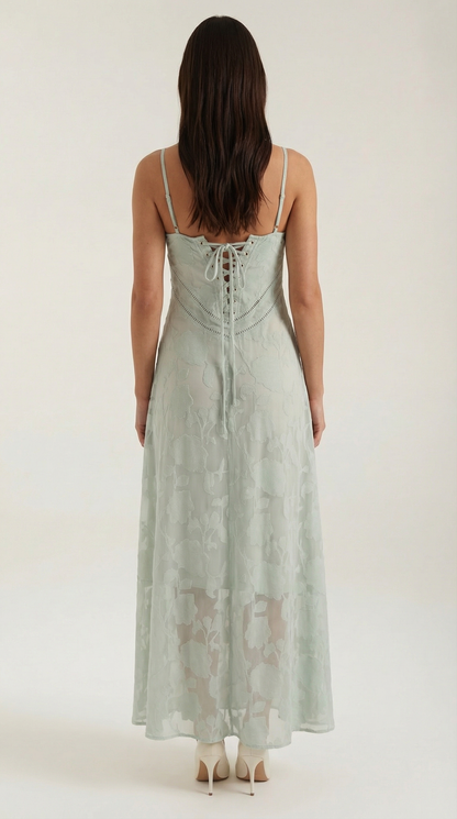 Romantic lace everyday maxi dress for women | Arabelle - 21
