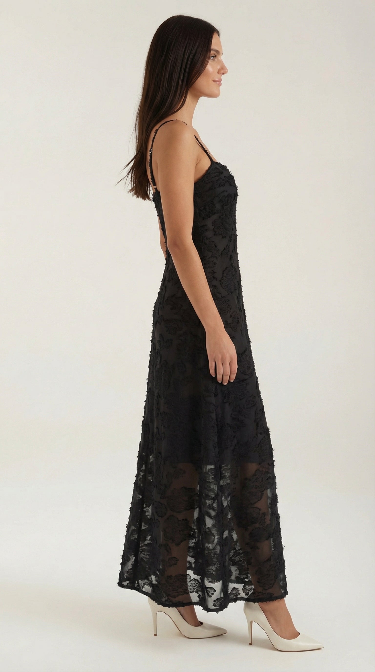 Romantic lace everyday maxi dress for women | Arabelle - 22