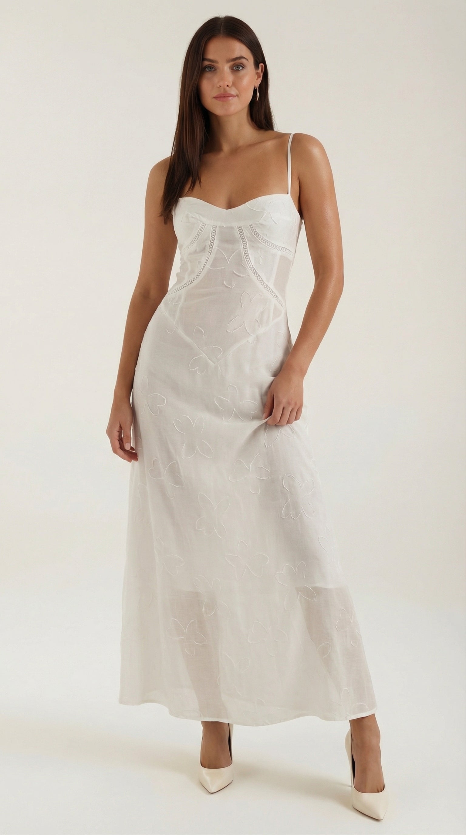 Romantic lace everyday maxi dress for women | Arabelle - 1