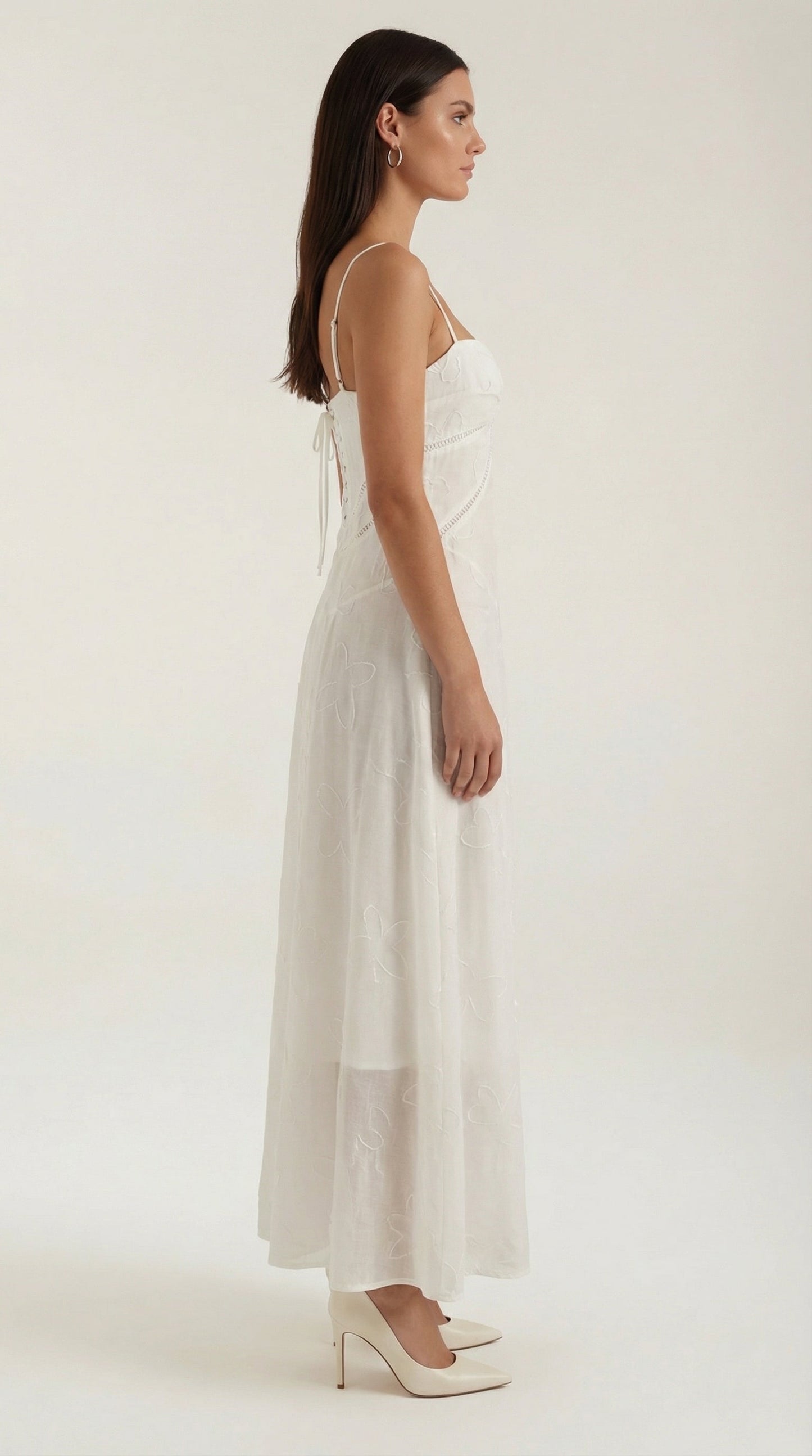 Romantic lace everyday maxi dress for women | Arabelle - 2