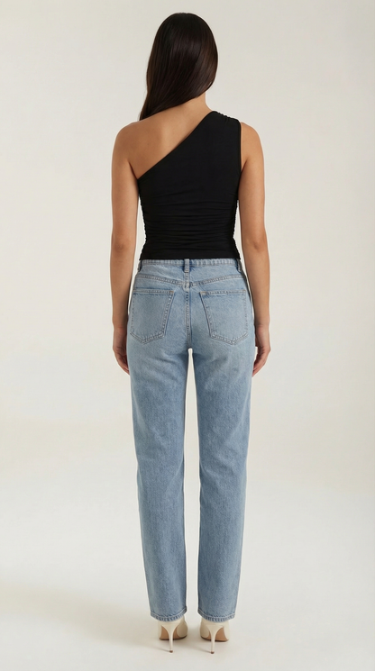 Chic one-shoulder sleeveless top for women | Briony - 13