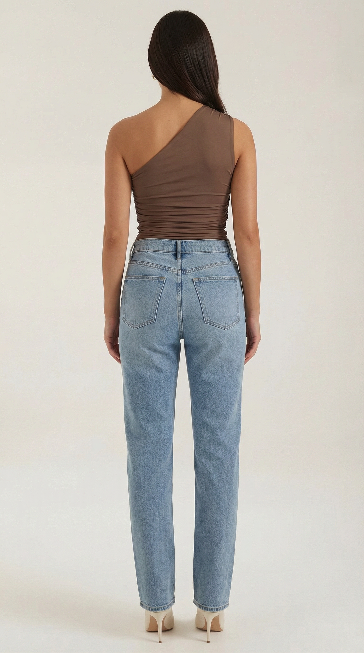 Chic one-shoulder sleeveless top for women | Briony - 19
