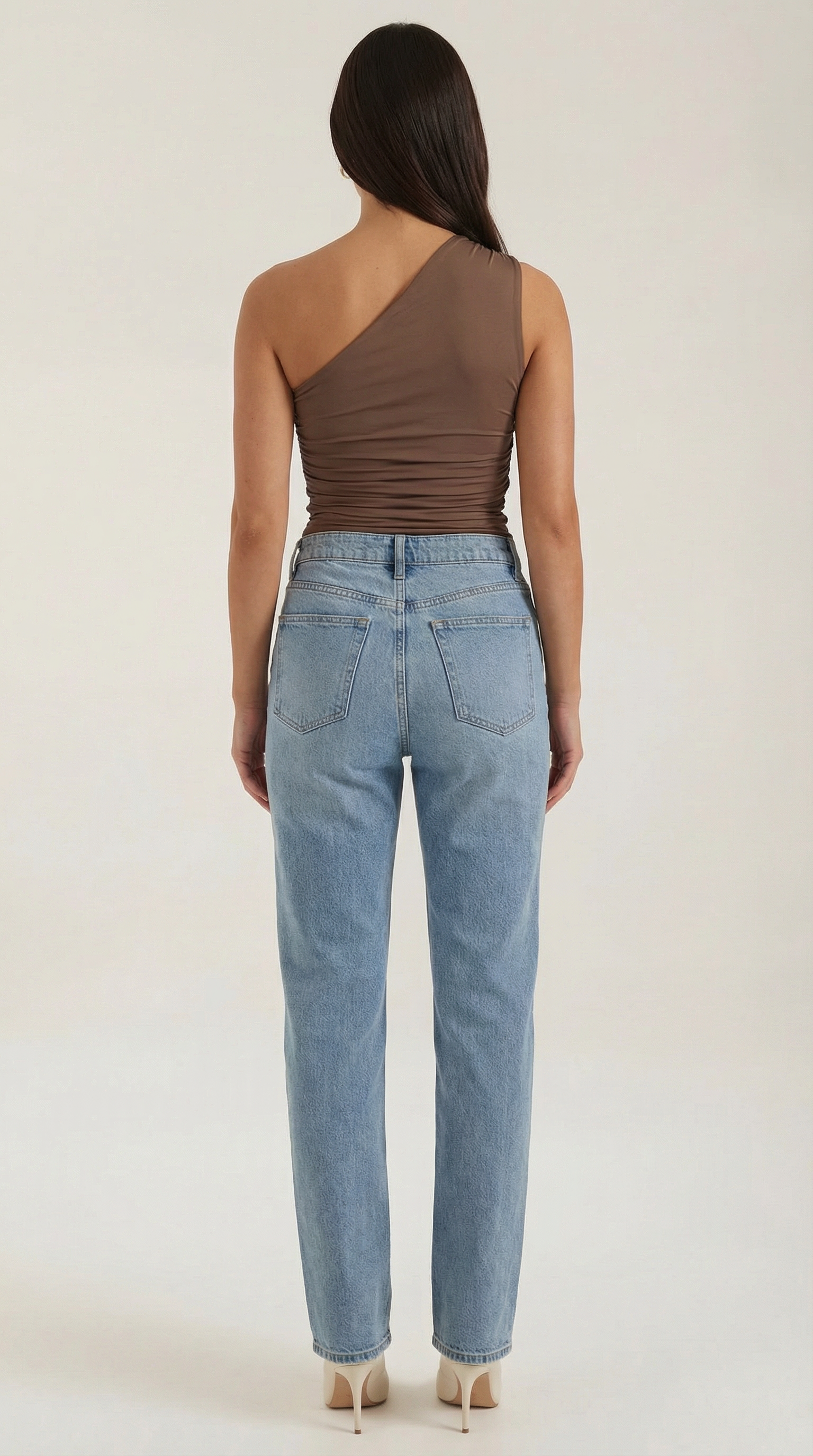 Chic one-shoulder sleeveless top for women | Briony - 19