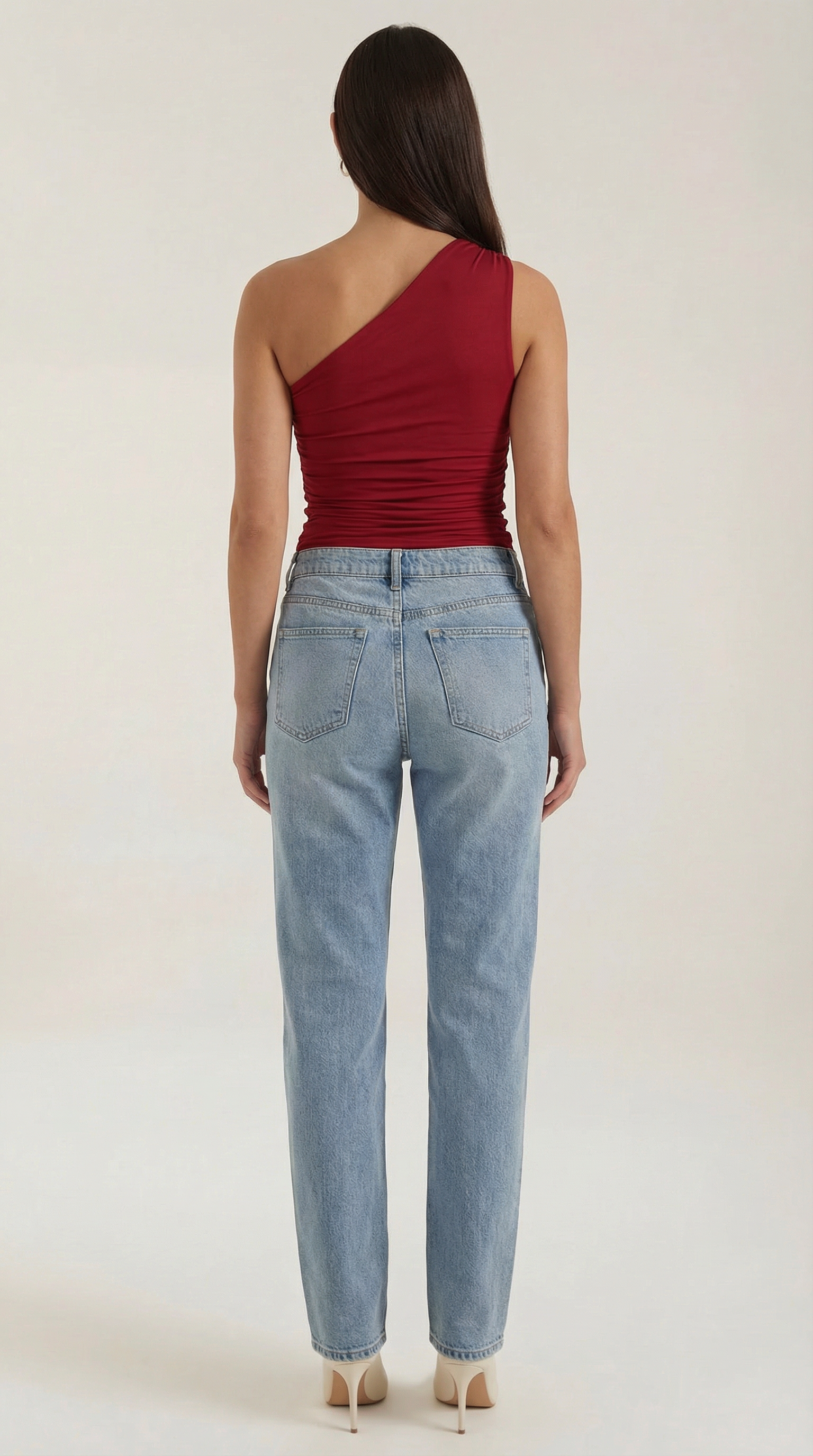 Chic one-shoulder sleeveless top for women | Briony - 18