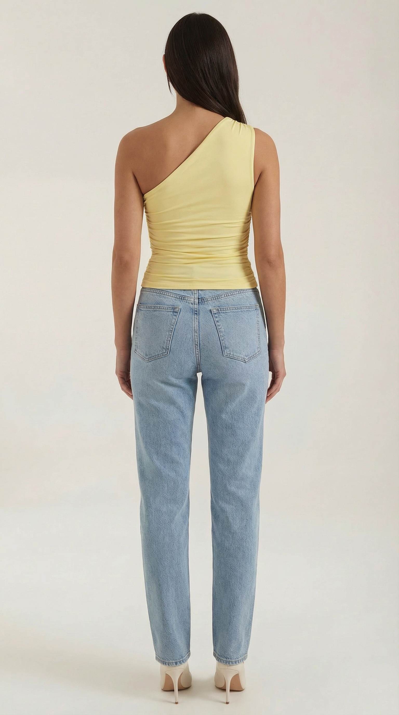Chic one-shoulder sleeveless top for women | Briony - 4