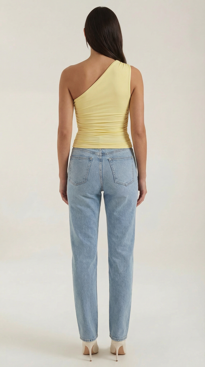 Chic one-shoulder sleeveless top for women | Briony - 4