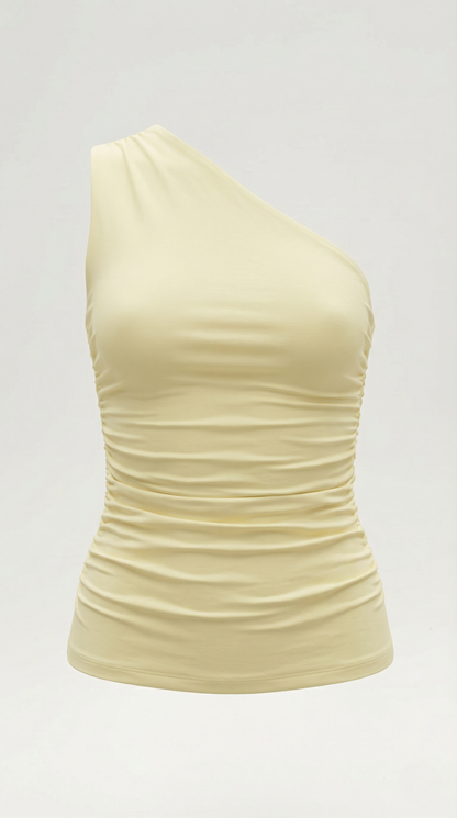 Chic one-shoulder sleeveless top for women | Briony - 5