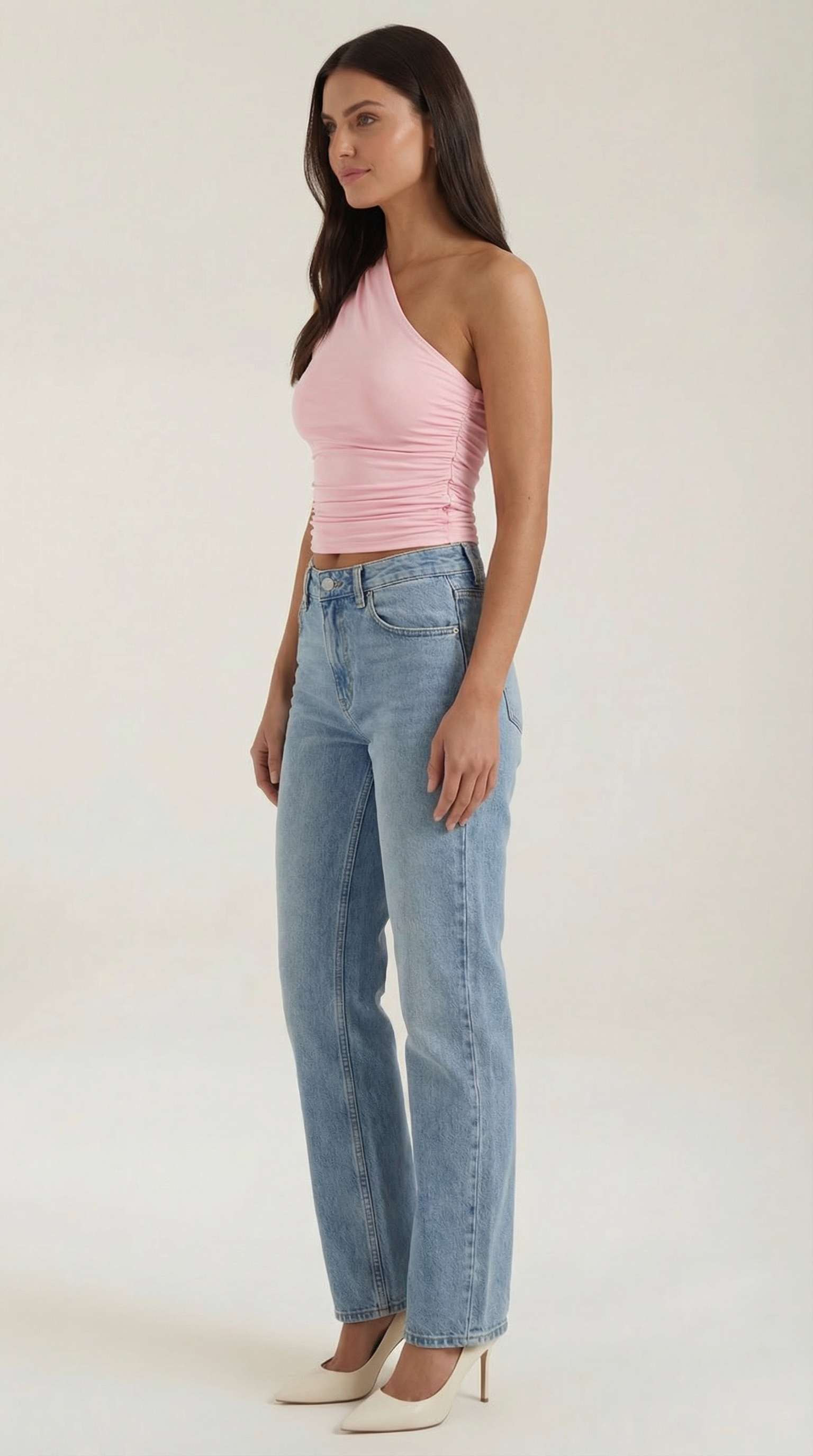 Chic one-shoulder sleeveless top for women | Briony - 21
