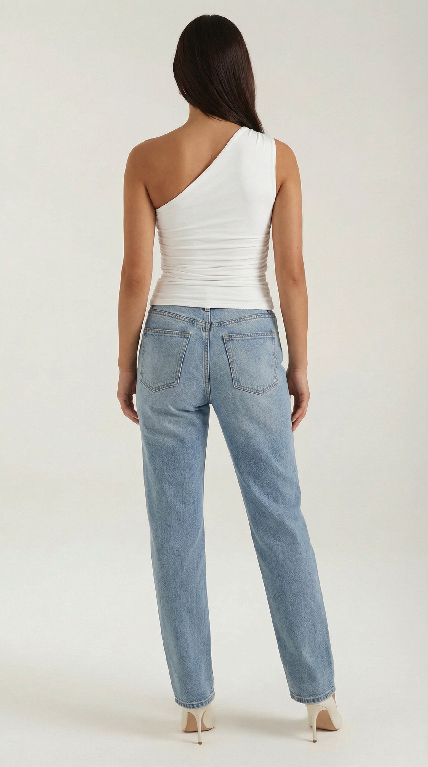 Chic one-shoulder sleeveless top for women | Briony - 29
