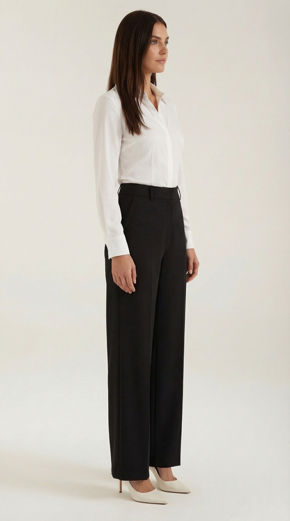 Relaxed wide-leg everyday trousers for women | Hazel - 2