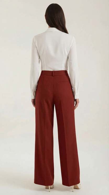 Relaxed wide-leg everyday trousers for women | Hazel - 14
