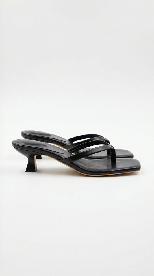 Elegant kitten-heel thong sandals for women | Jessica - 1