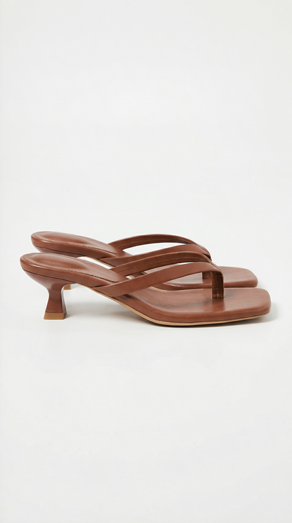 Elegant kitten-heel thong sandals for women | Jessica - 16