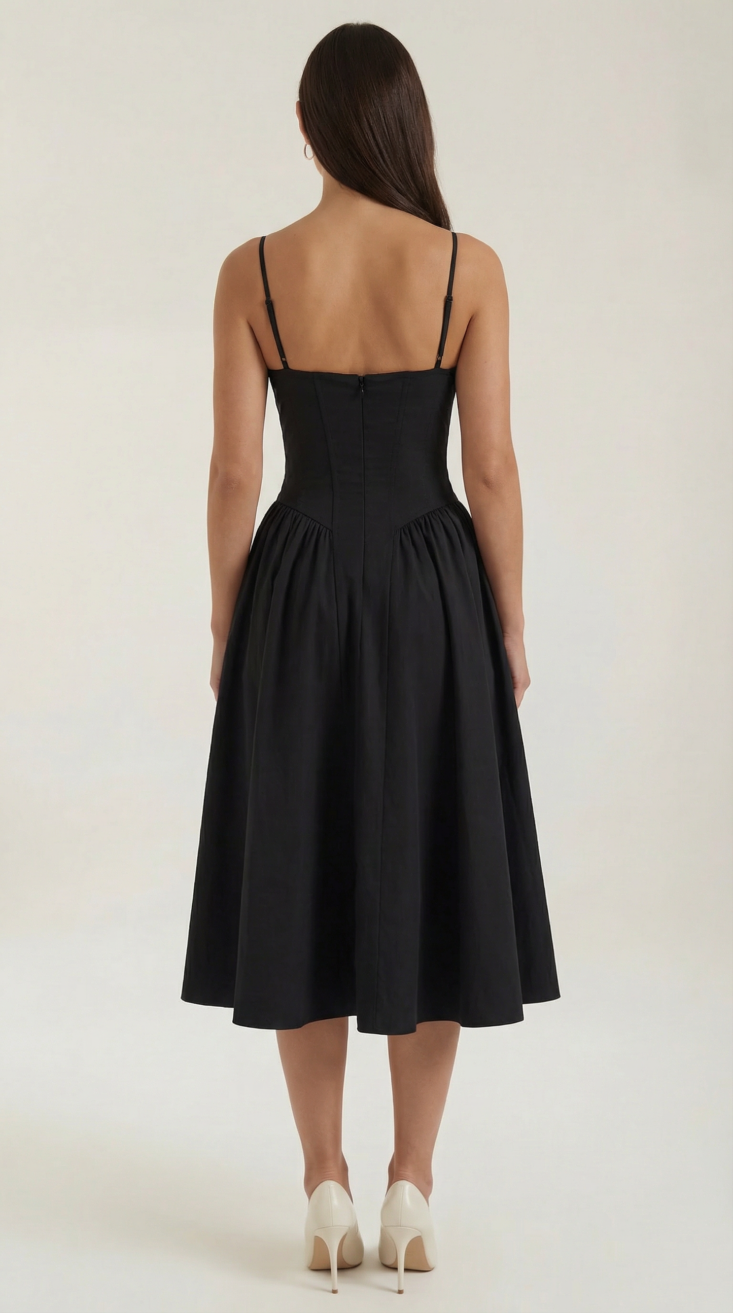 Elegant relaxed everyday midi dress for women | Odette - 9