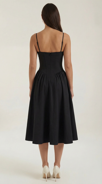 Elegant relaxed everyday midi dress for women | Odette - 9