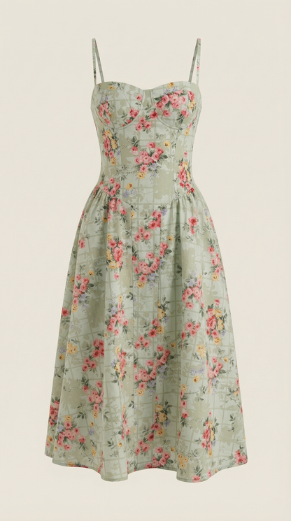 Elegant relaxed everyday midi dress for women | Odette - 5