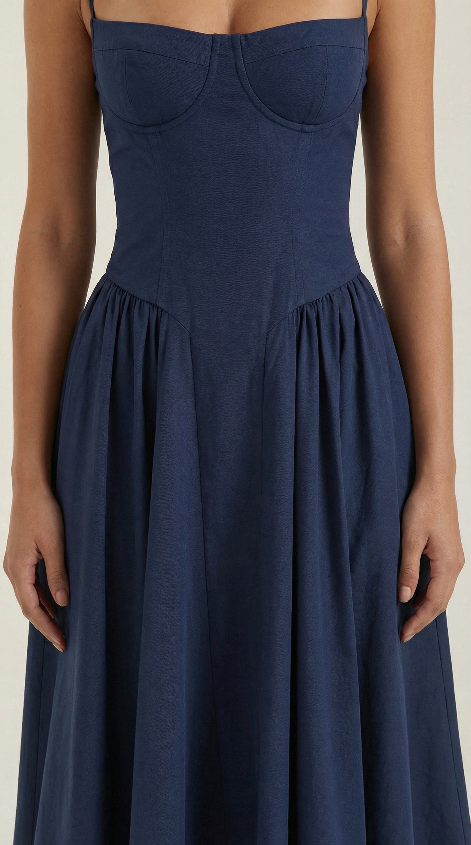 Elegant relaxed everyday midi dress for women | Odette - 18