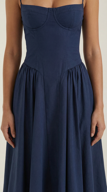 Elegant relaxed everyday midi dress for women | Odette - 18