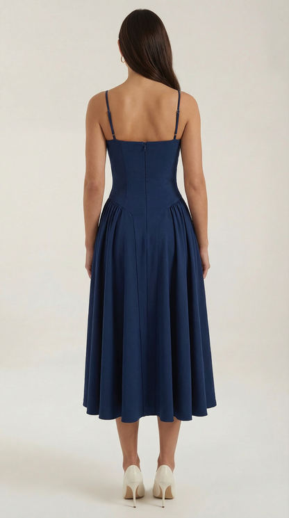 Elegant relaxed everyday midi dress for women | Odette - 19