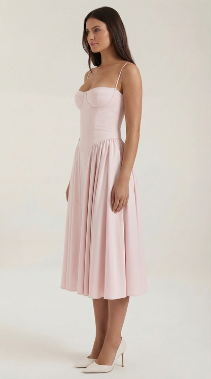 Elegant relaxed everyday midi dress for women | Odette - 27