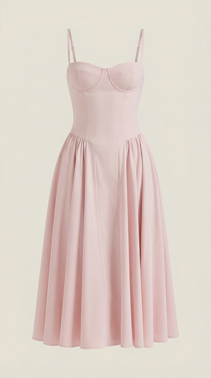 Elegant relaxed everyday midi dress for women | Odette - 30
