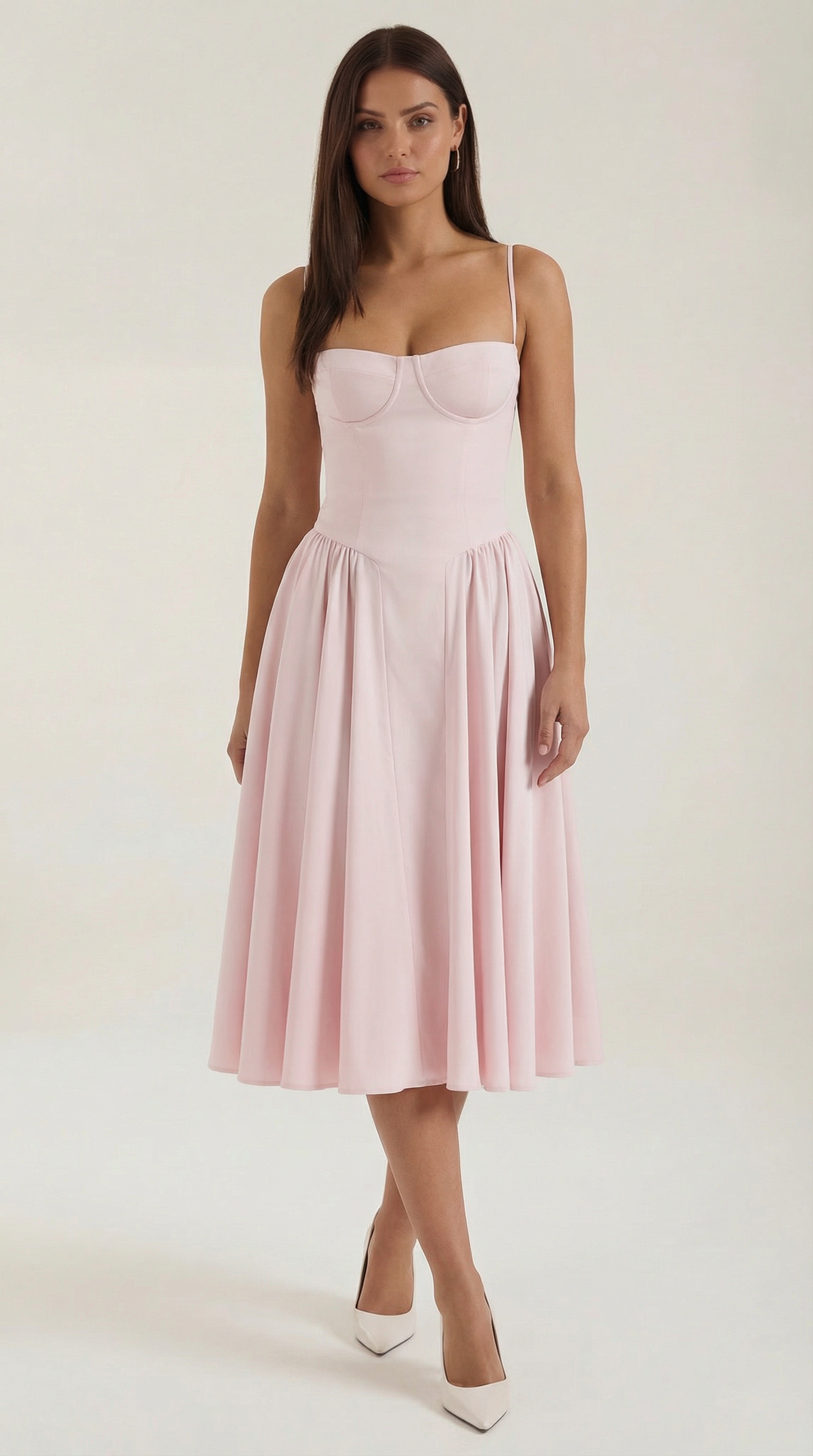 Elegant relaxed everyday midi dress for women | Odette - 26
