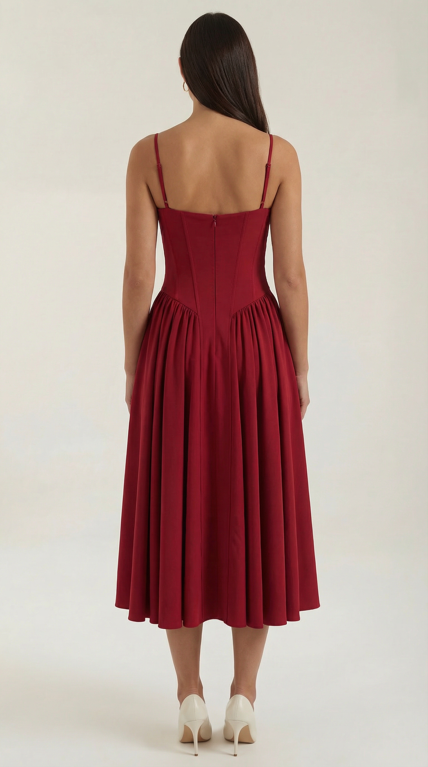 Elegant relaxed everyday midi dress for women | Odette - 24