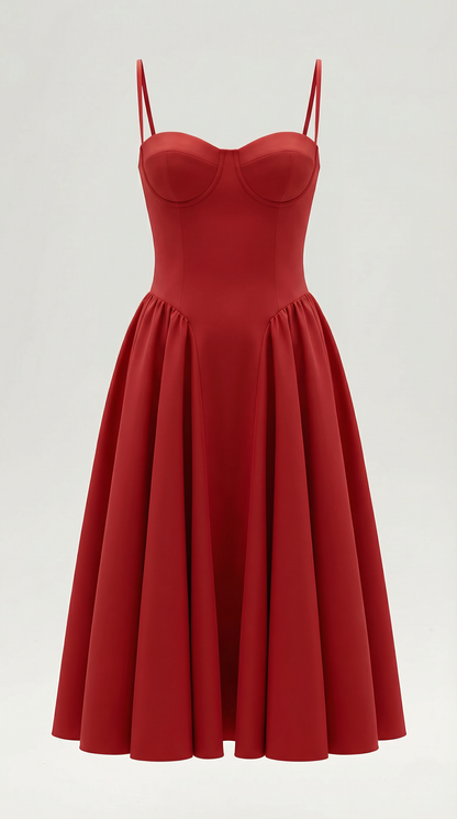 Elegant relaxed everyday midi dress for women | Odette - 25