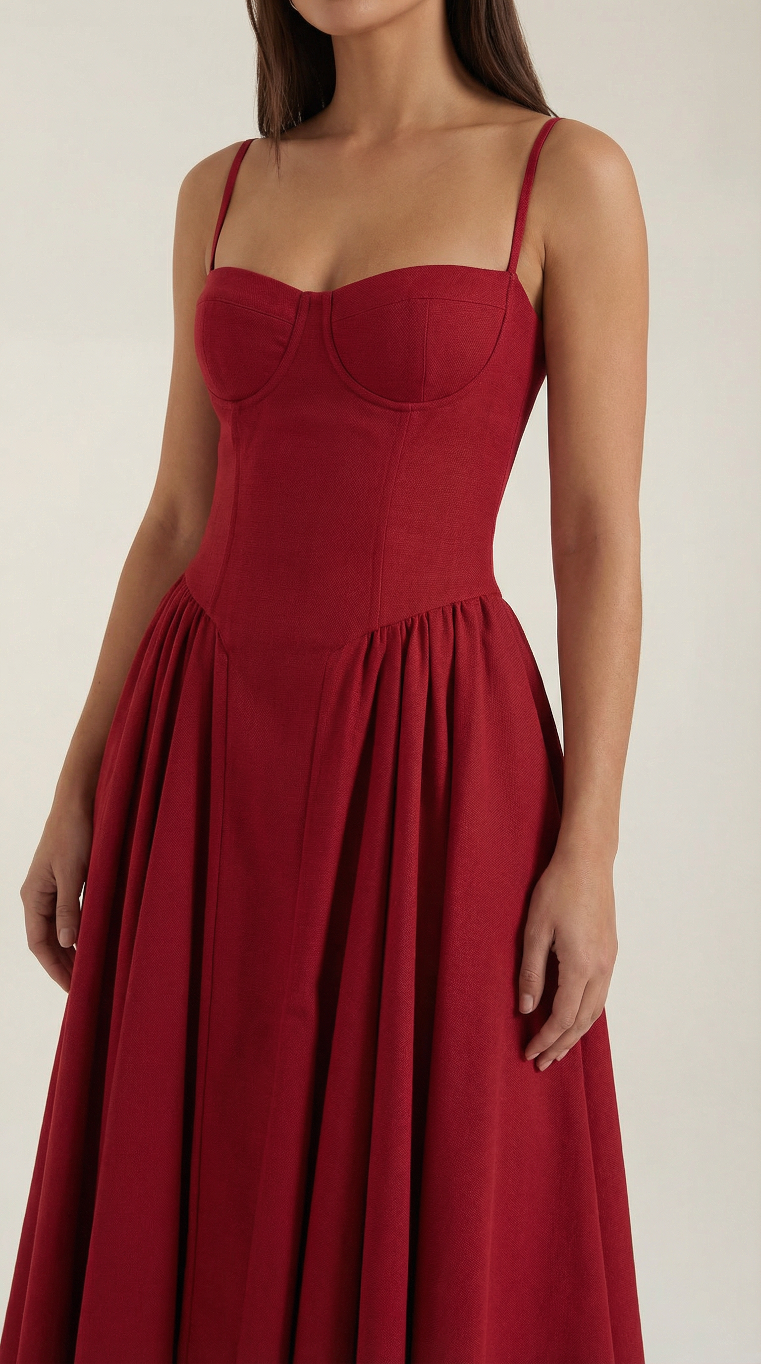 Elegant relaxed everyday midi dress for women | Odette - 23