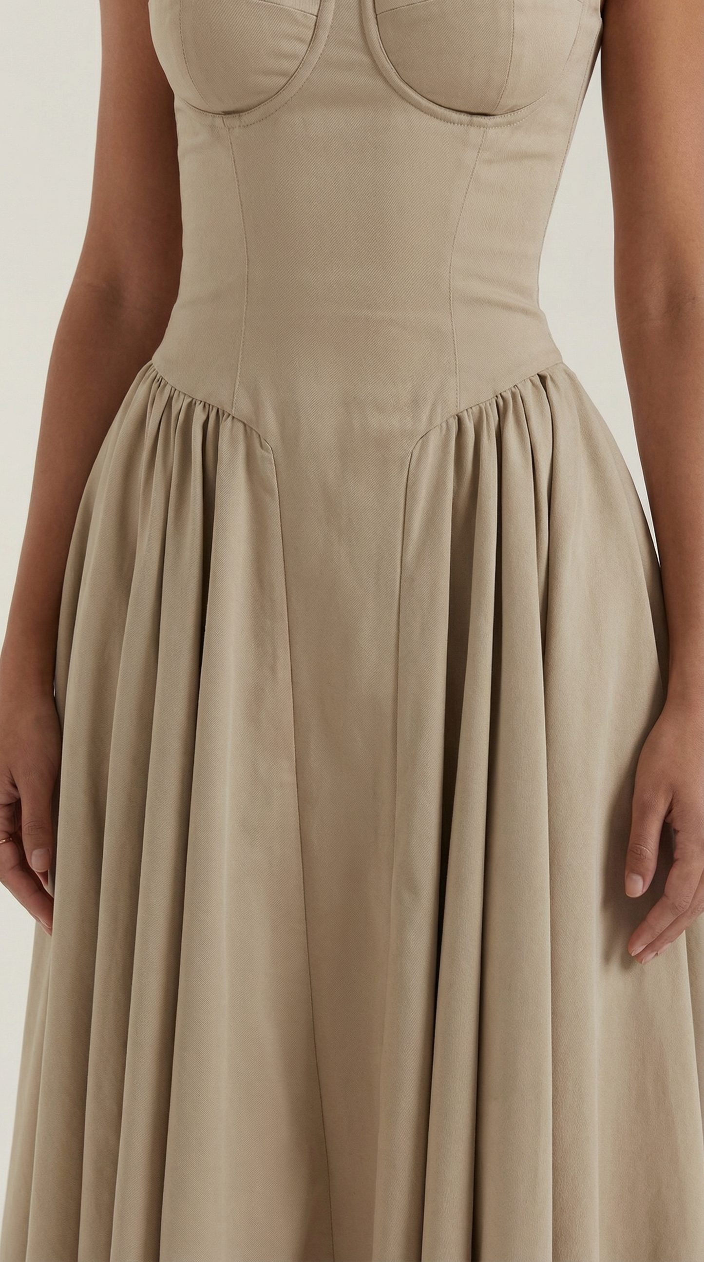 Elegant relaxed everyday midi dress for women | Odette - 33