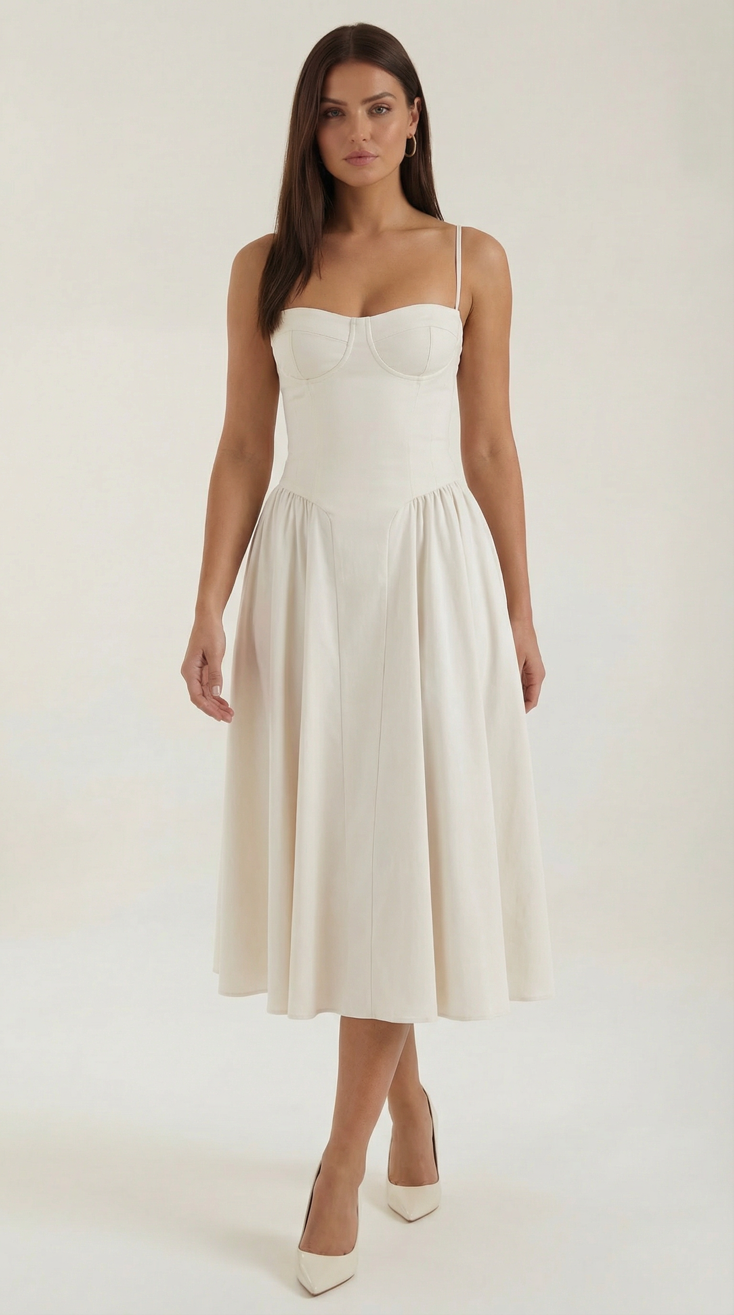 Elegant relaxed everyday midi dress for women | Odette - 11