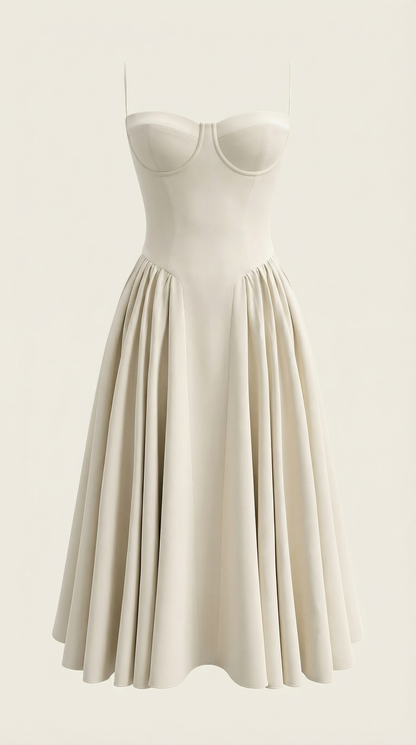 Elegant relaxed everyday midi dress for women | Odette - 15