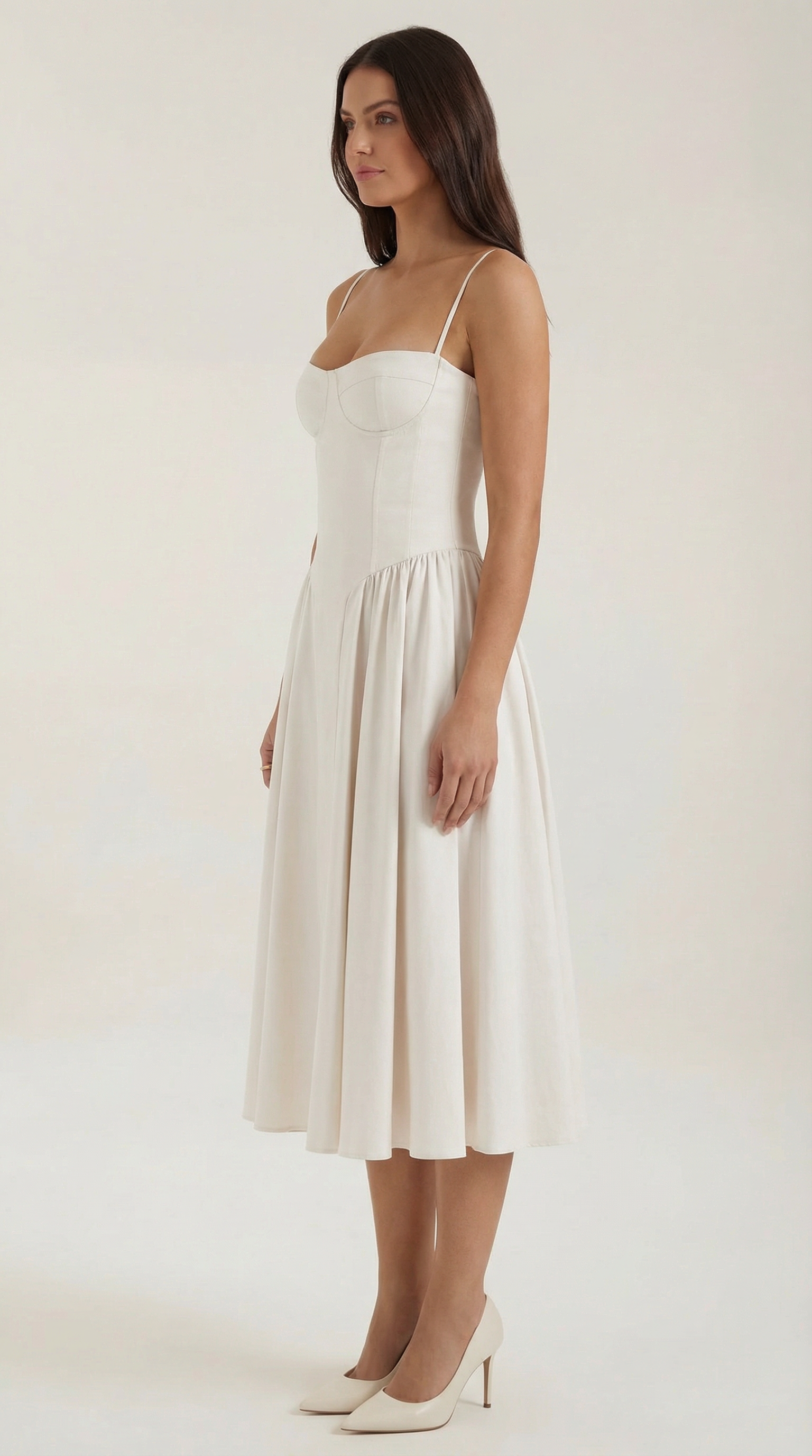 Elegant relaxed everyday midi dress for women | Odette - 12
