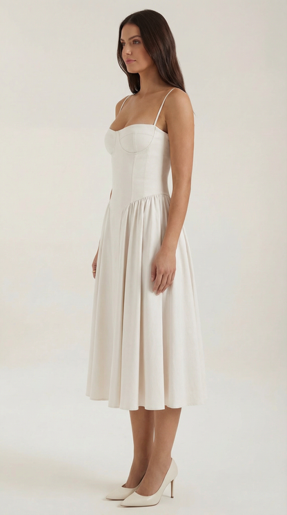 Elegant relaxed everyday midi dress for women | Odette - 12