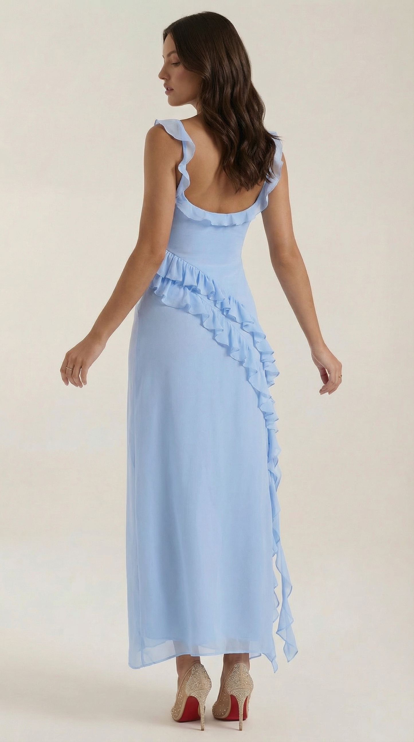 Elegant flowing everyday maxi dress for women | Susan - 9