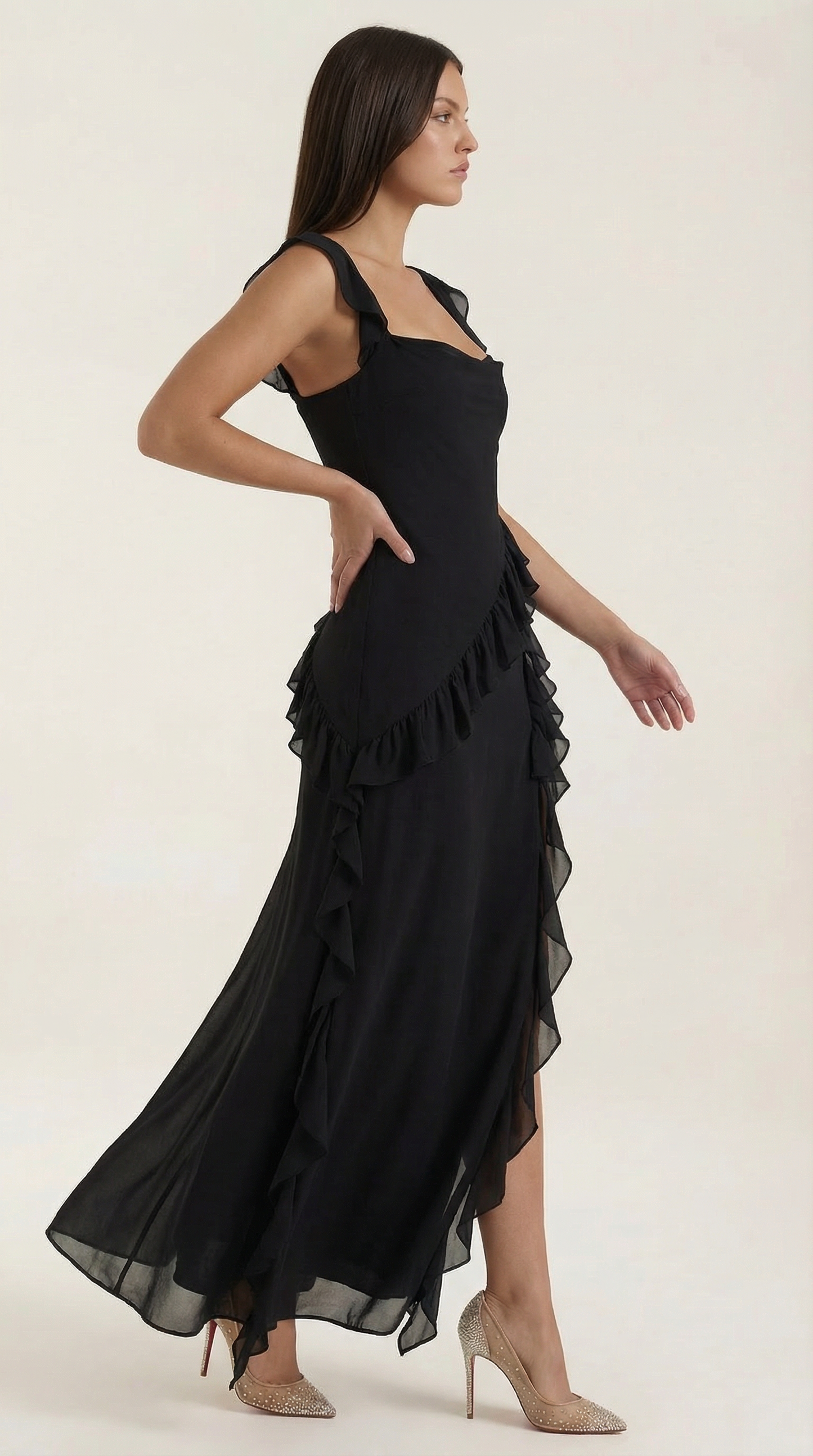 Elegant flowing everyday maxi dress for women | Susan - 27
