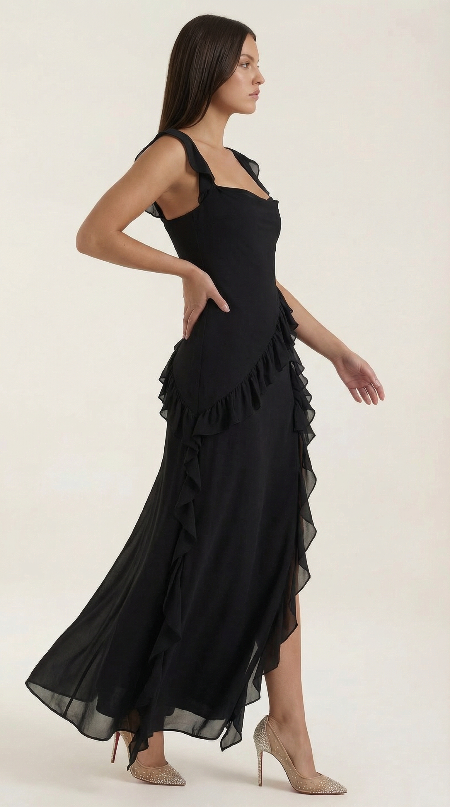 Elegant flowing everyday maxi dress for women | Susan - 27