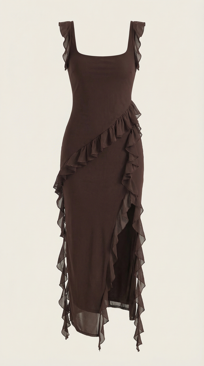 Elegant flowing everyday maxi dress for women | Susan - 5