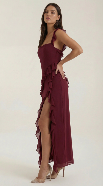 Elegant flowing everyday maxi dress for women | Susan - 17