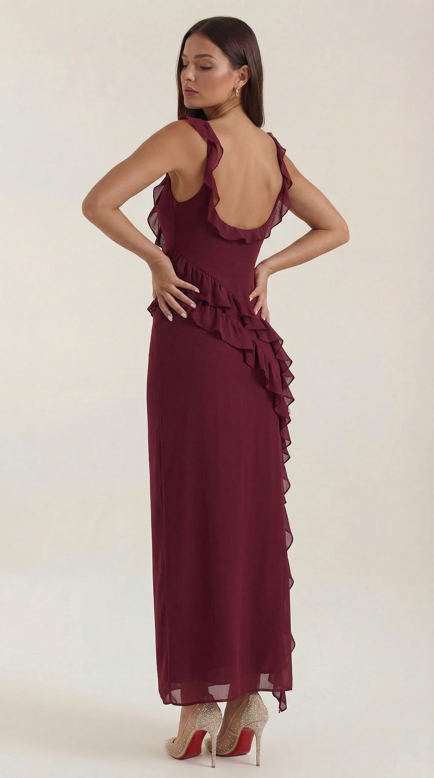Elegant flowing everyday maxi dress for women | Susan - 19