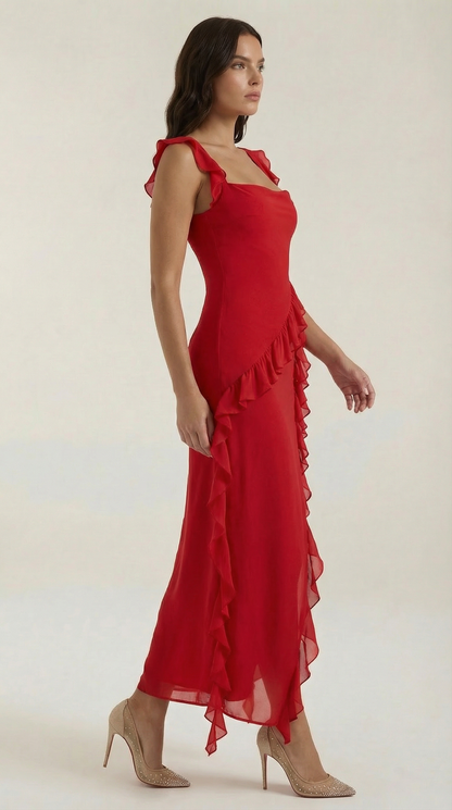 Elegant flowing everyday maxi dress for women | Susan - 12