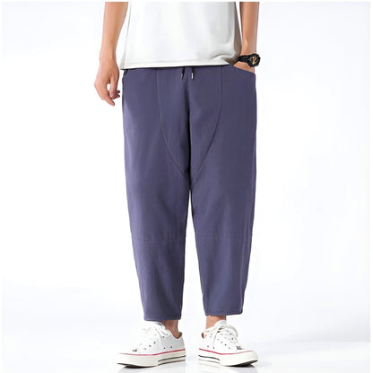 Cropped Drawstring Trousers Versatile for Men | Ardent