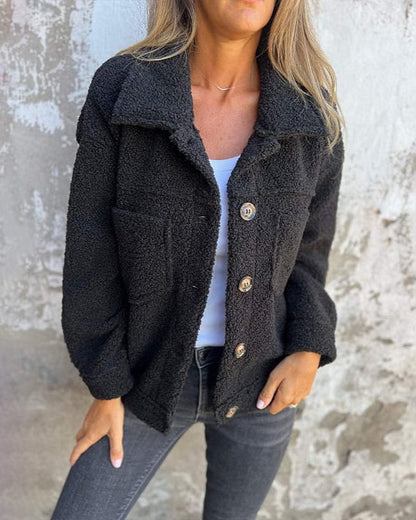 Button Front Cosy Jacket Stylish For Women | Jess