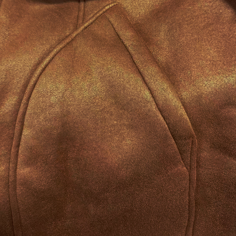 Vintage warm lapel multi-pocket thick winter coat for men -6