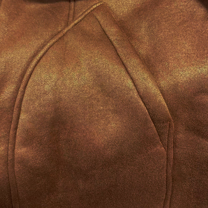 Vintage warm lapel multi-pocket thick winter coat for men -6