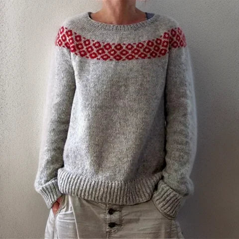 Elegant oversized everyday knit jumper for women | Augustine -1